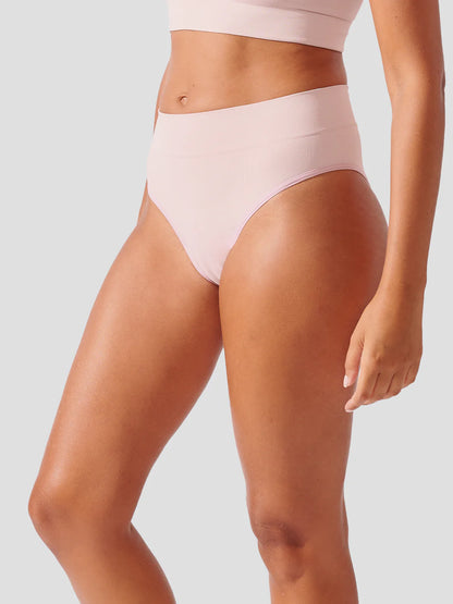 Premium Rose Seamless Ribbed High Waist Bikini Bottom