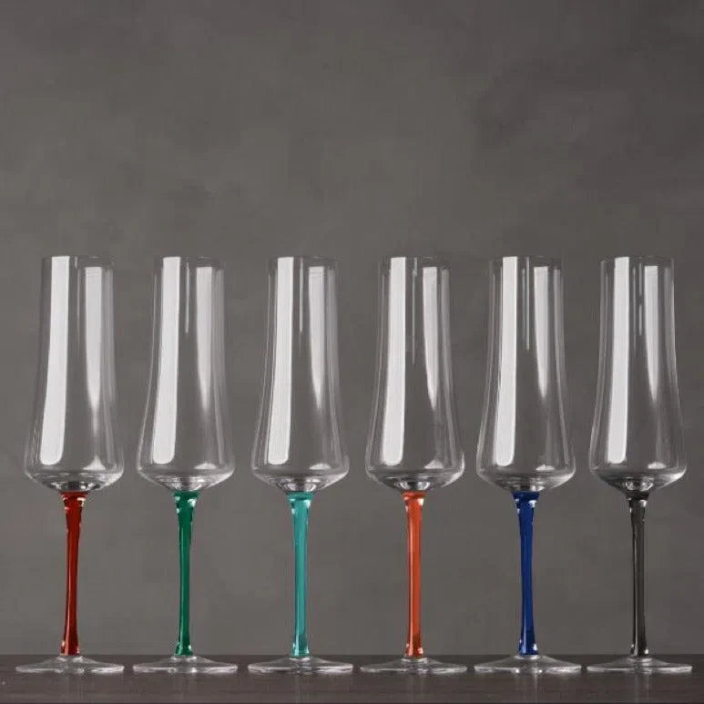 Set of 6 Crystal Flutes – Sommelier 210ml