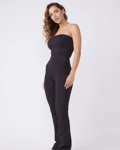 Black Tube Top + Ballet Pants Set