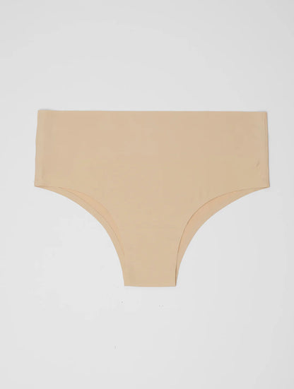 Beige Seamless Reducing Bikini Panties Second Skin