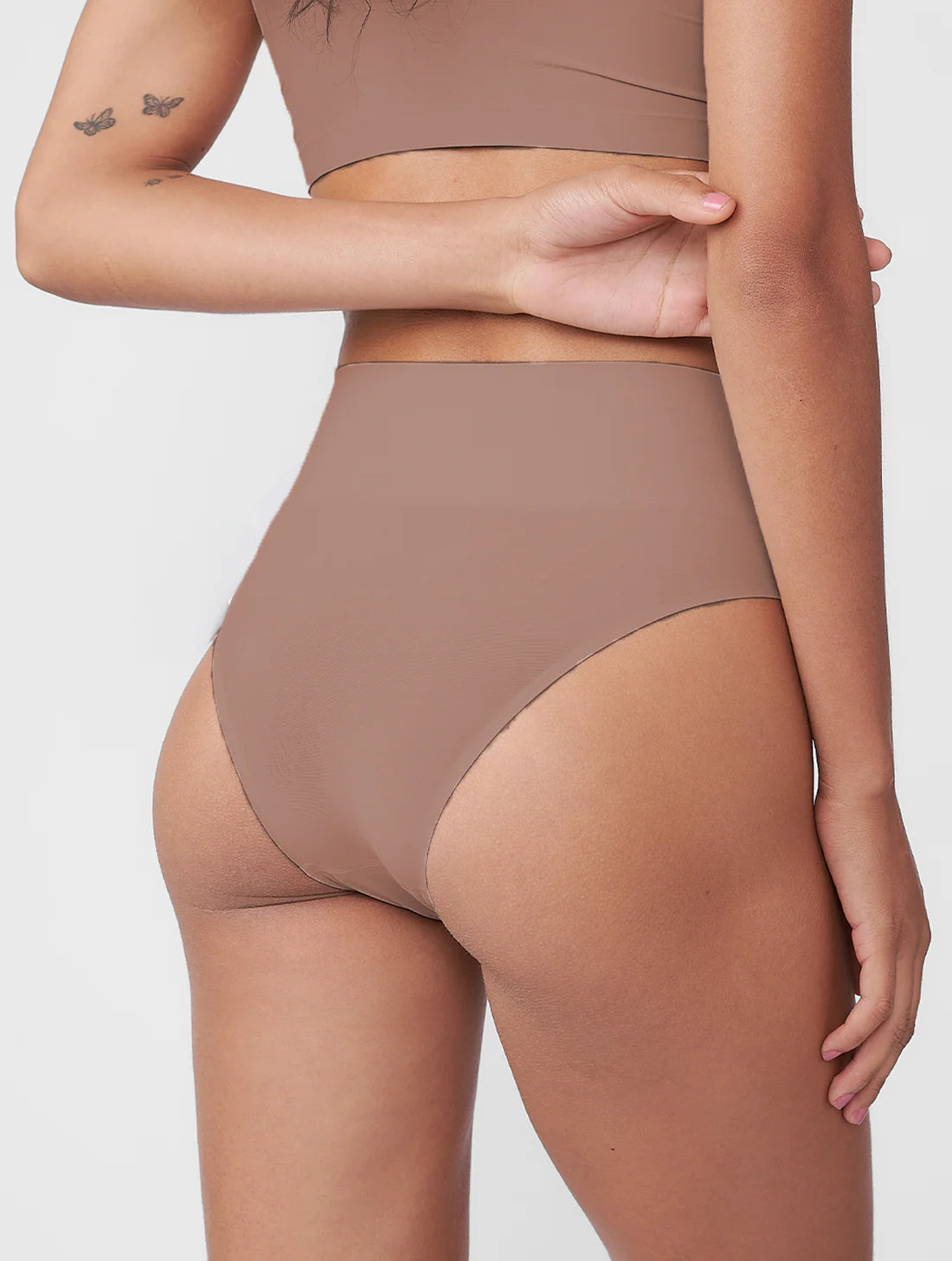 Seamless Reducing Bikini Panty Second Skin Cocoa Brown