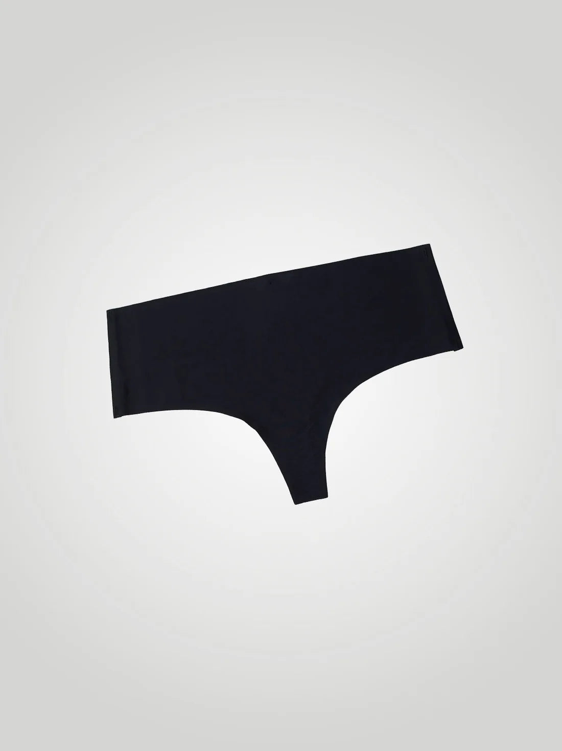 Black Seamless High Waist Thong Panty