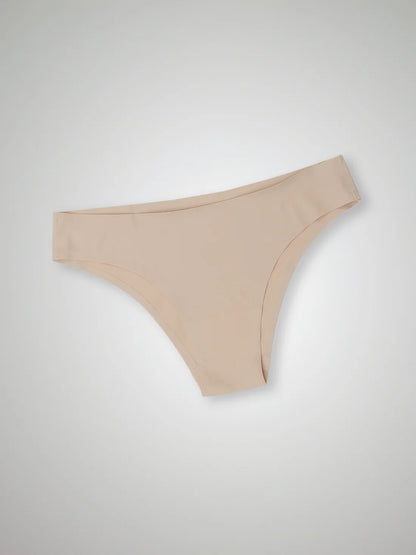 Beige Seamless Second Skin Bikini Panties