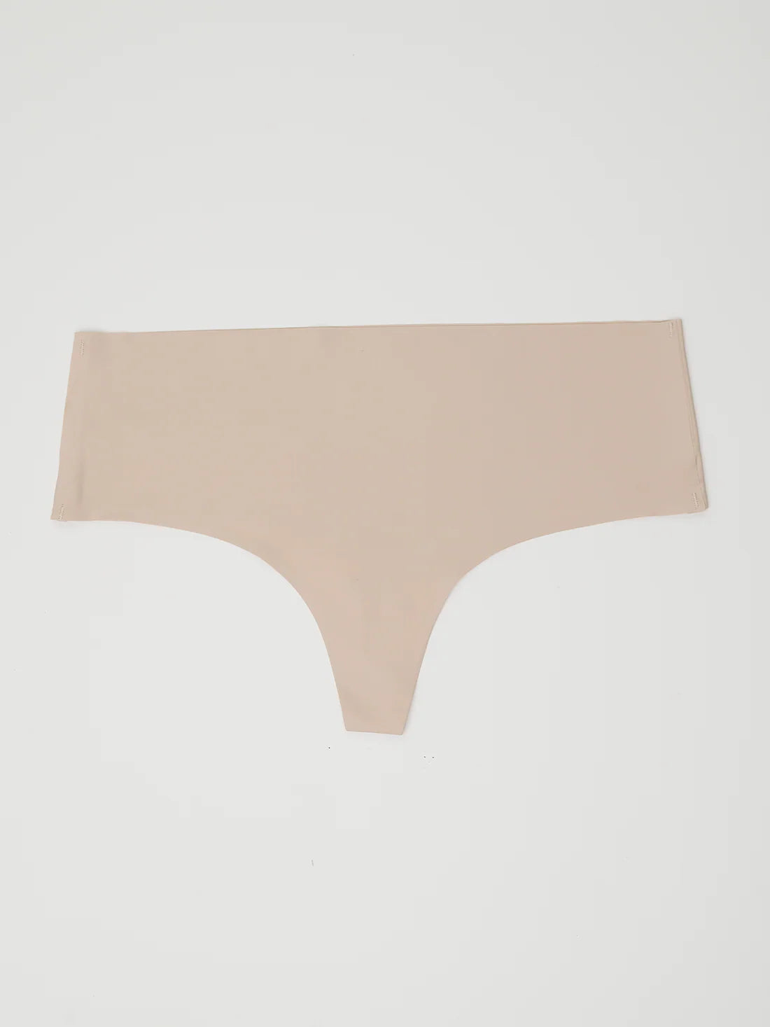 Beige Seamless Reducing Thong Panty Second Skin