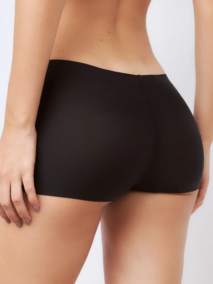 Black Seamless Boyshort Boxer Briefs