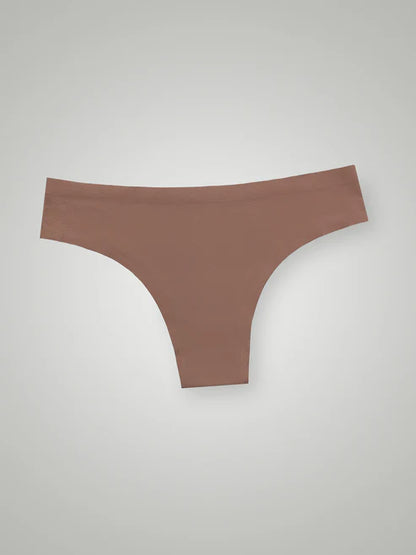 High Waist Seamless Bikini Bottoms Second Skin Cocoa Brown